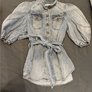 Zimmermann Light Blue Denim Shirt